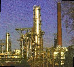 This is a View of the Crude Oil Destillation Column of my company